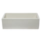 ALFI Brand AB3318SB-B 33" Biscuit Smooth Apron Solid Thick Wall Fireclay Single Bowl Farm Sink