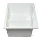 ALFI Brand AB3320DI-W White 33" Double Bowl Drop In Granite Composite Kitchen Sink