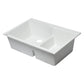 ALFI Brand AB3320DI-W White 33" Double Bowl Drop In Granite Composite Kitchen Sink