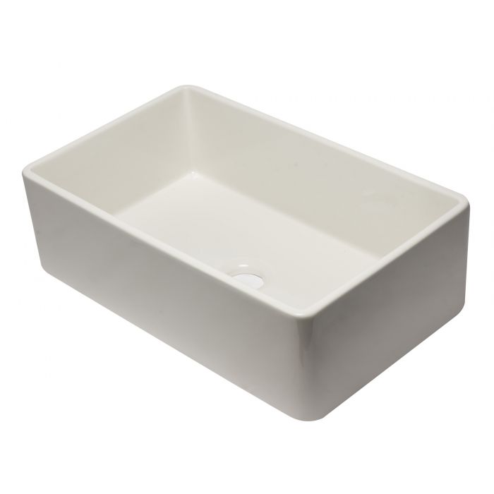 ALFI Brand AB3320SB-B 33 inch Biscuit Reversible Single Fireclay Farmhouse Kitchen Sink