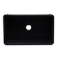 ALFI Brand AB3320SB-BM 33 inch Black Reversible Single Fireclay Farmhouse Kitchen Sink