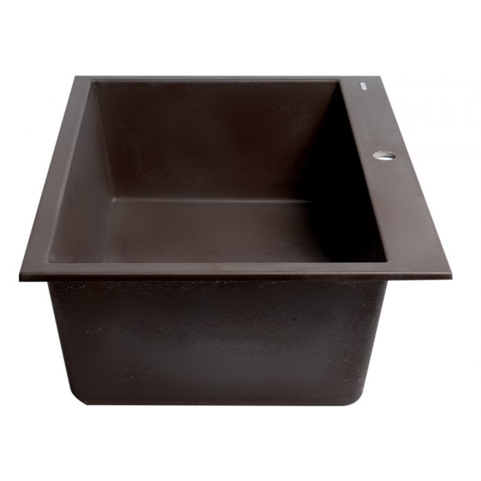 ALFI Brand AB3322DI-C Chocolate 33" Single Bowl Drop In Granite Composite Kitchen Sink