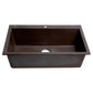 ALFI Brand AB3322DI-C Chocolate 33" Single Bowl Drop In Granite Composite Kitchen Sink