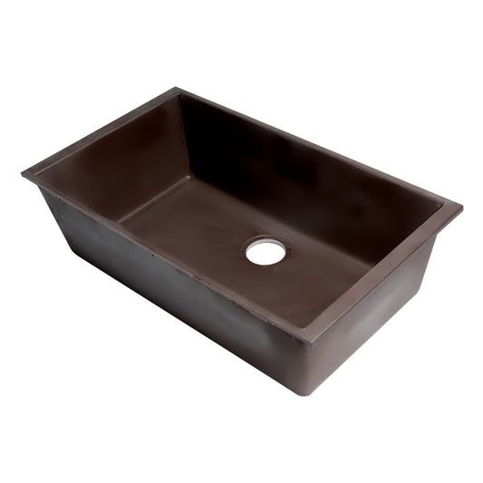 ALFI Brand AB3322UM-C Chocolate 33" Single Bowl Undermount Granite Composite Kitchen Sink