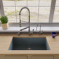 ALFI Brand AB3322UM-T Titanium 33" Single Bowl Undermount Granite Composite Kitchen Sink