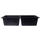 ALFI Brand AB3420DI-BLA Black 34" Drop-In Double Bowl Granite Composite Kitchen Sink