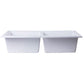 ALFI Brand AB3420DI-W White 34" Drop-In Double Bowl Granite Composite Kitchen Sink