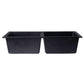 ALFI Brand AB3420UM-BLA Black 34" Undermount Double Bowl Granite Composite Kitchen Sink