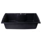 ALFI Brand AB3520DI-BLA Black 35" Drop-In Single Bowl Granite Composite Kitchen Sink