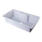 ALFI Brand AB3520DI-W White 35" Drop-In Single Bowl Granite Composite Kitchen Sink