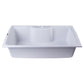 ALFI Brand AB3520DI-W White 35" Drop-In Single Bowl Granite Composite Kitchen Sink