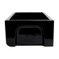 ALFI Brand AB3618HS-BG 36" Black Gloss Reversible Smooth / Fluted Single Bowl Fireclay Farm Sink