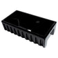 ALFI Brand AB3618HS-BG 36" Black Gloss Reversible Smooth / Fluted Single Bowl Fireclay Farm Sink