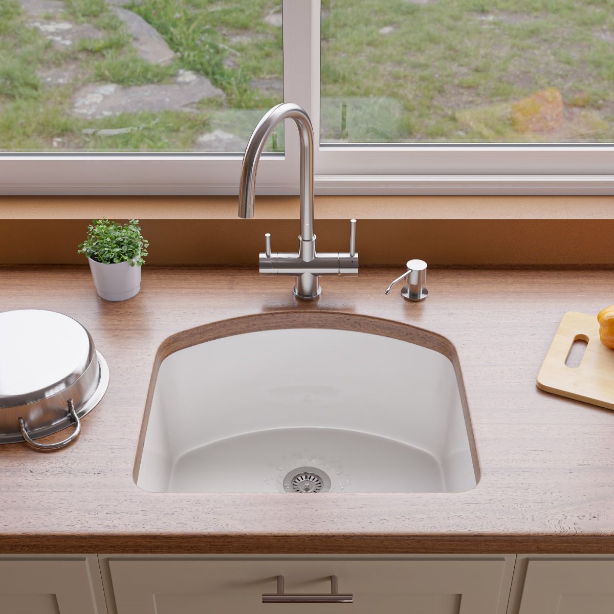 ALFI Brand AB5004-BSS Solid Brushed Stainless Steel Modern Soap Dispenser