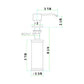 ALFI Brand AB5004-BSS Solid Brushed Stainless Steel Modern Soap Dispenser
