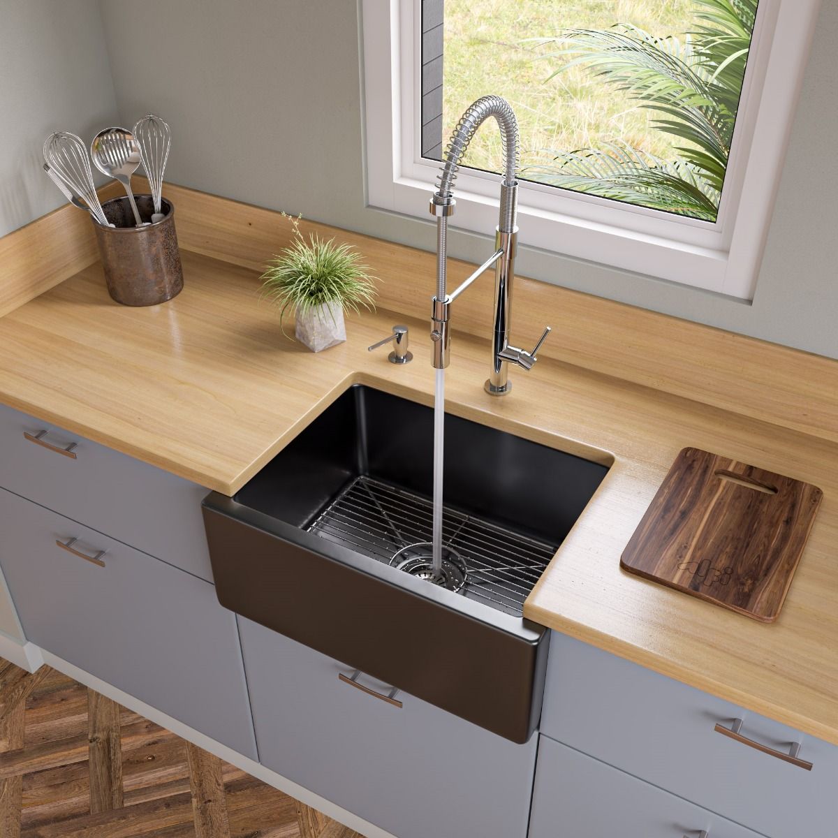 ALFI Brand AB5006-PSS Modern Round Polished Stainless Steel Soap Dispenser