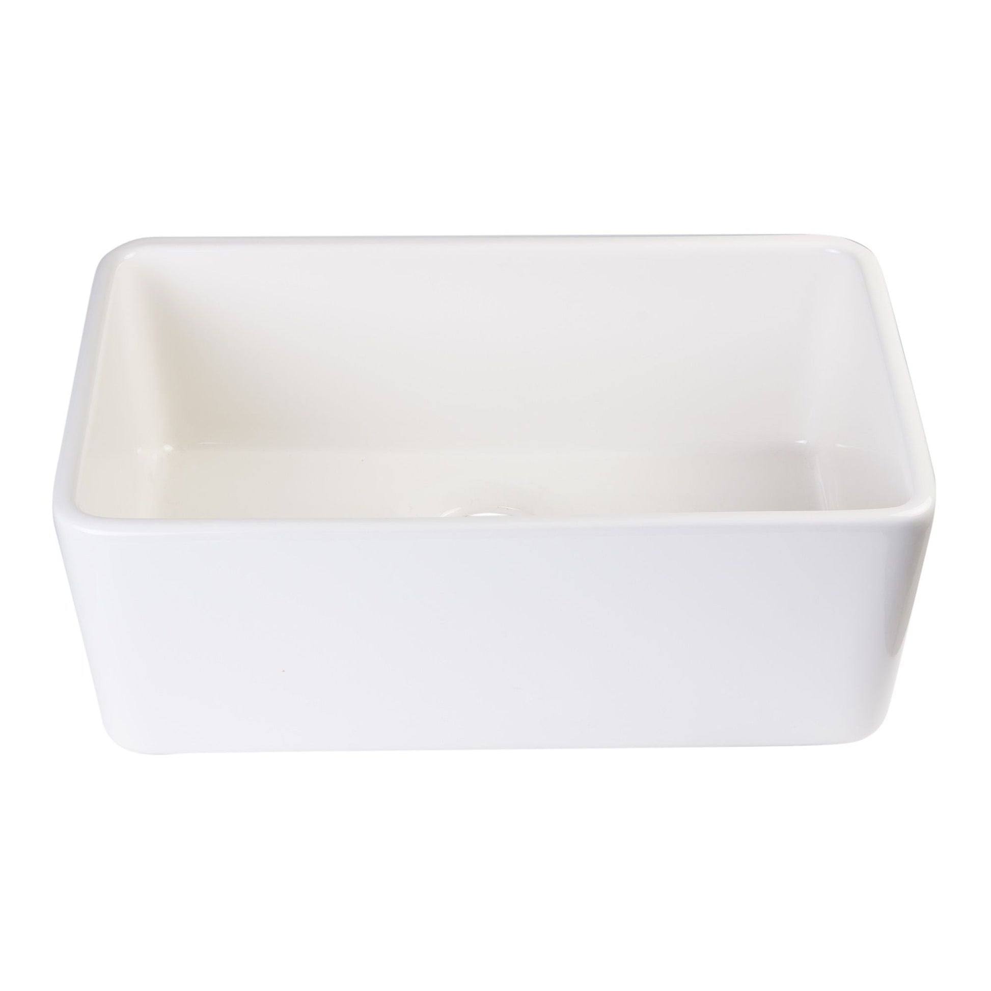 ALFI Brand AB503-B Biscuit 23" Smooth Apron Fireclay Single Bowl Farmhouse Kitchen Sink