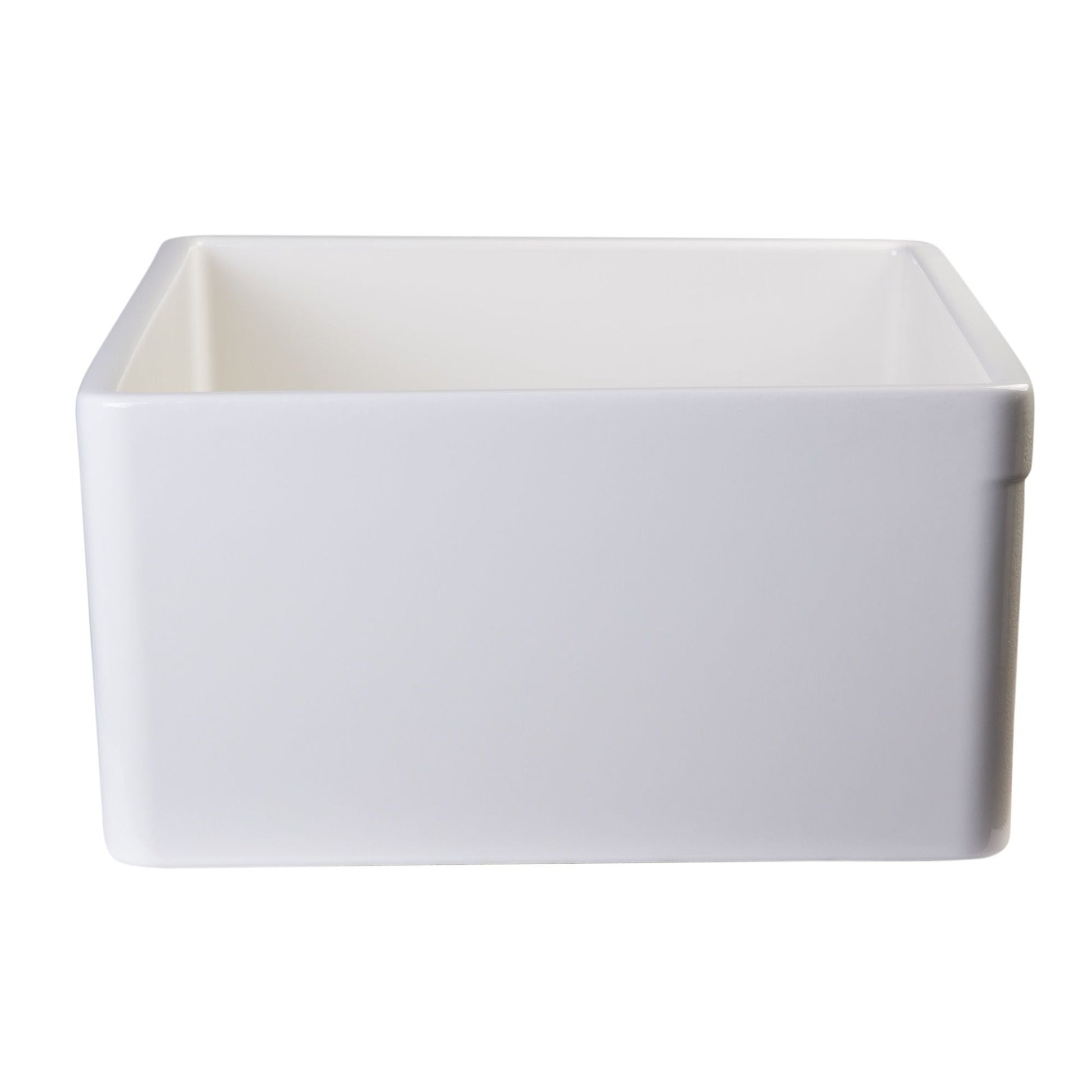 ALFI Brand AB505-B Biscuit 26" Contemporary Smooth Apron Fireclay Farmhouse Kitchen Sink