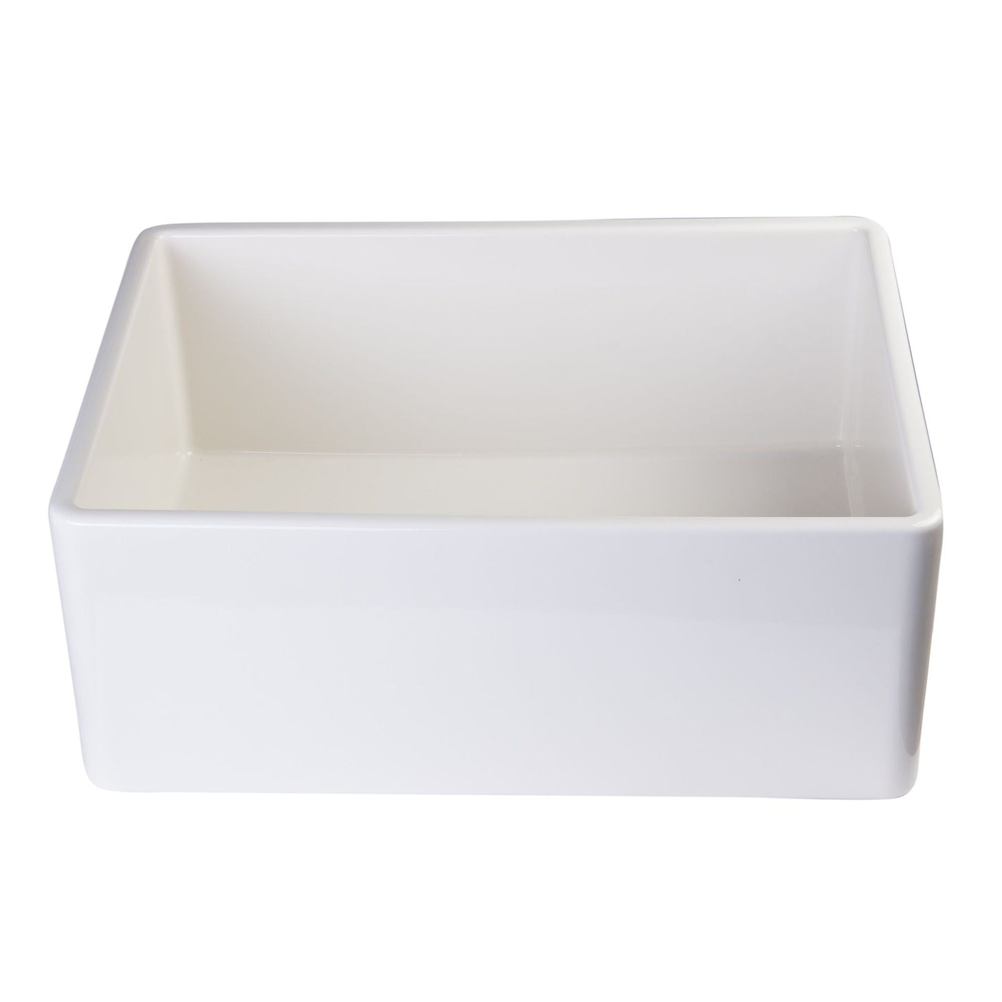 ALFI Brand AB505-B Biscuit 26" Contemporary Smooth Apron Fireclay Farmhouse Kitchen Sink