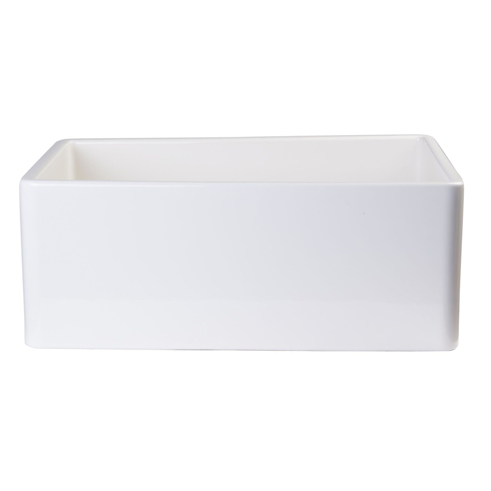 ALFI Brand AB505-B Biscuit 26" Contemporary Smooth Apron Fireclay Farmhouse Kitchen Sink