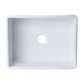 ALFI Brand AB505-W White 26" Contemporary Smooth Apron Fireclay Farmhouse Kitchen Sink