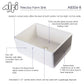 ALFI Brand AB506-B Biscuit 26" Decorative Lip Apron Single Bowl Fireclay Farmhouse Kitchen Sink
