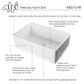ALFI Brand AB510-W White 30" Contemporary Smooth Apron Fireclay Farmhouse Kitchen Sink