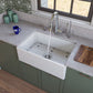 ALFI Brand AB510-W White 30" Contemporary Smooth Apron Fireclay Farmhouse Kitchen Sink
