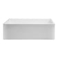 ALFI Brand AB536-W White 36" Smooth Apron Single Bowl Fireclay Farm Sink