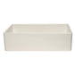 ALFI Brand AB536-W White 36" Smooth Apron Single Bowl Fireclay Farm Sink