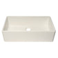 ALFI Brand AB536-W White 36" Smooth Apron Single Bowl Fireclay Farm Sink