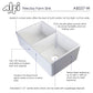 ALFI Brand AB537-W White 32" Fluted Apron Double Bowl Fireclay Farmhouse Kitchen Sink