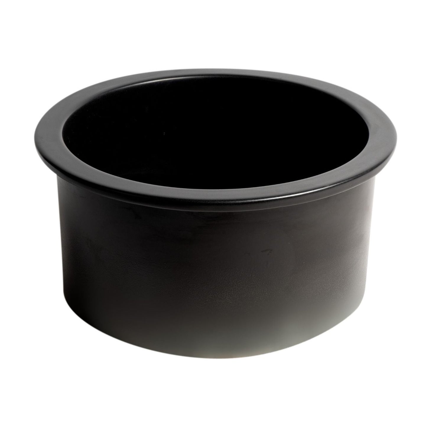 ALFI Brand ABF1818R-BM Black Matte Round 18" x 18" Undermount / Drop In Fireclay Prep Sink