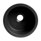 ALFI Brand ABF1818R-BM Black Matte Round 18" x 18" Undermount / Drop In Fireclay Prep Sink