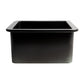 ALFI Brand ABF1818S-BM Black Matte Square 18" x 18" Undermount / Drop In Fireclay Prep Sink