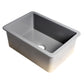 ALFI Brand ABF2718UD-GM Gray Matte 27" x 18" Fireclay Undermount / Drop In Firelcay Kitchen Sink