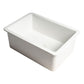 ALFI Brand ABF2718UD-W White 27" x 18" Fireclay Undermount / Drop In Firelcay Kitchen Sink