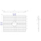 ALFI Brand ABGR24 Solid Stainless Steel Kitchen Sink Grid for ABF2418 Sink