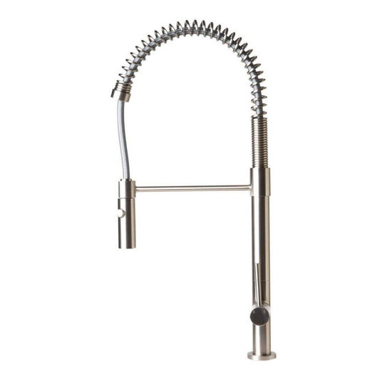 ALFI Brand ABKF3732-BN Brushed Nickel Commercial Spring Kitchen Faucet