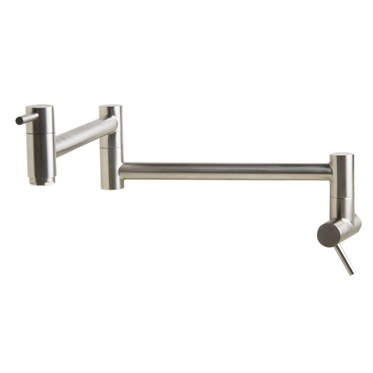 ALFI brand AB5019-BSS Brushed Stainless Steel Retractable Pot Filler Faucet