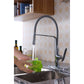 ANZZI Accent Series Single Hole Polished Chrome Kitchen Faucet With Euro-Grip Pull Down Sprayer