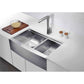 ANZZI Aegis Series 33" Double Basin 60/40 Stainless Steel Farmhouse Kitchen Sink With Cutting Board and Colander