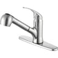 ANZZI Del Acqua Series Single Hole Brushed Nickel Kitchen Faucet With Euro-Grip Pull Down Sprayer