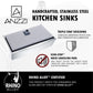 ANZZI Elysian Series 36" Single Basin Stainless Steel Farmhouse Kitchen Sink With Strainer and Drain Assembly