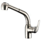 ANZZI Harbour Series Single Hole Brushed Nickel Kitchen Faucet With Euro-Grip Pull Down Sprayer and 360-Degree Turning Spout