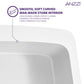 ANZZI Mesa Series 33" Single Basin Matte White Solid Surface Farmhouse Kitchen Sink With Chrome Strainer and Drain Assembly