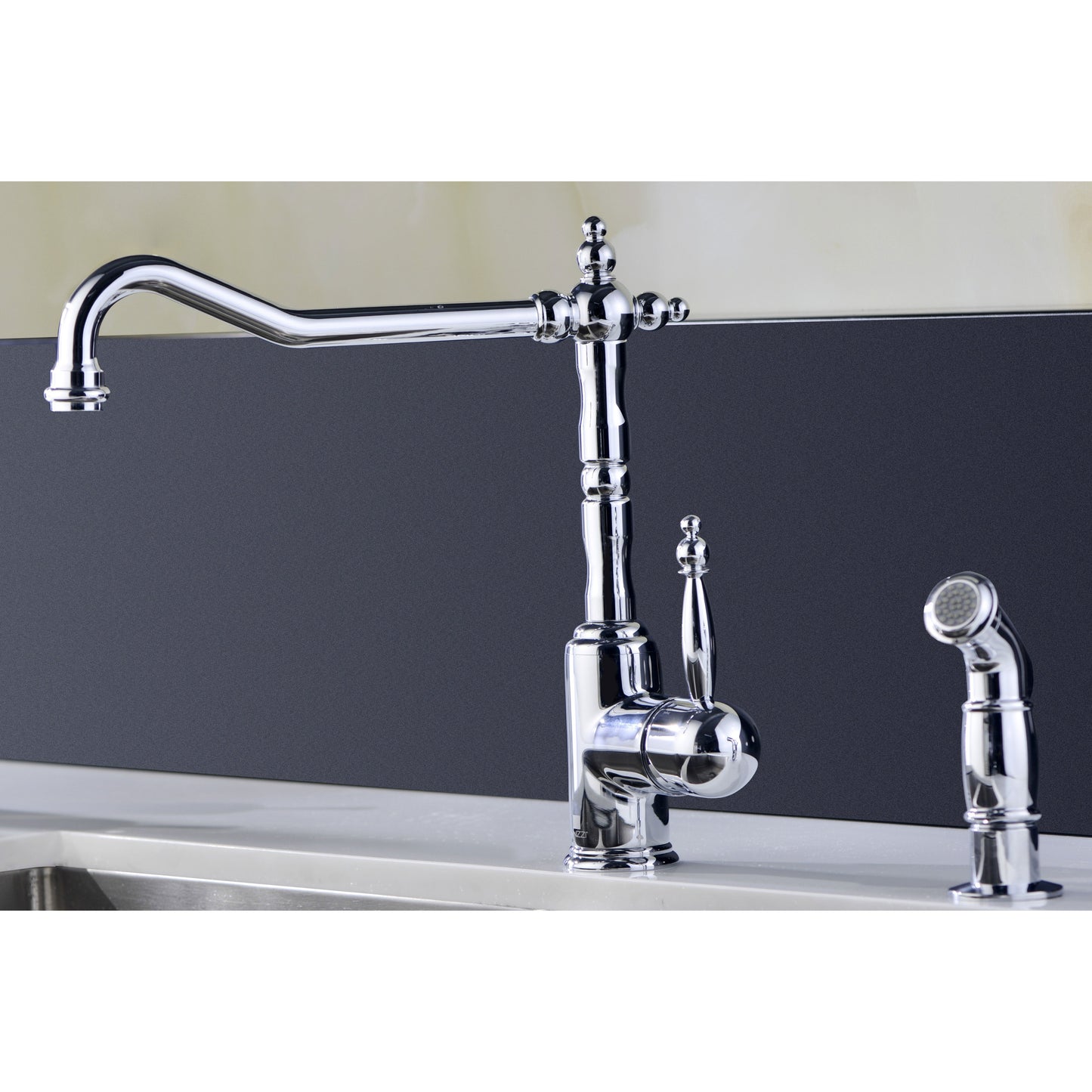 ANZZI Moore Series 32" Double Basin 50/50 Stainless Steel Undermount Kitchen Sink With Strainer, Drain Assembly and Polished Chrome Winston Faucet