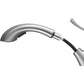 ANZZI Navona Series Single Hole Brushed Nickel Kitchen Faucet With Euro-Grip Pull Down Sprayer