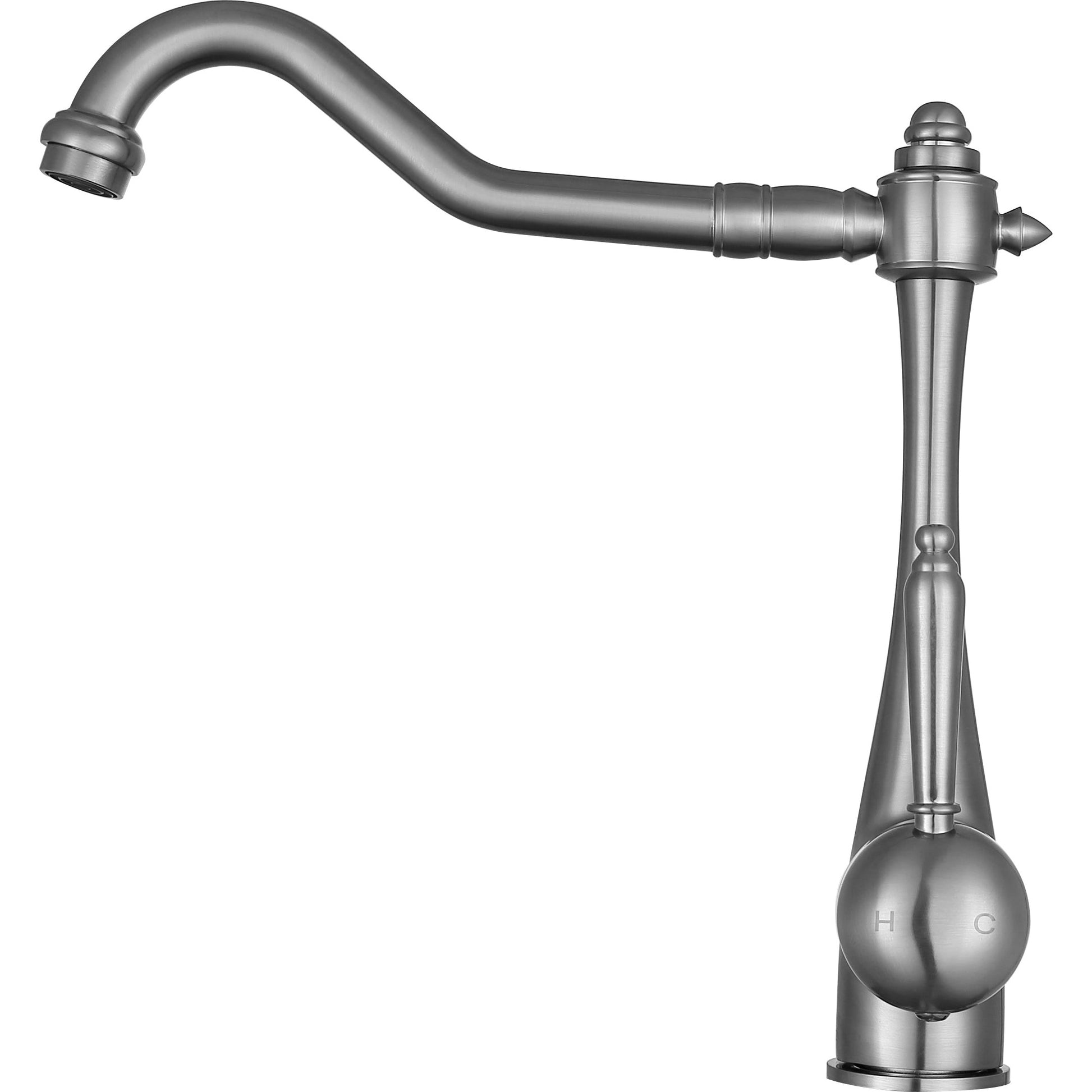 ANZZI Patriarch Series Single Hole Brushed Nickel Kitchen Faucet