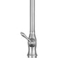 ANZZI Rodeo Series Single Hole Brushed Nickel Kitchen Faucet With Euro-Grip Pull Down Sprayer